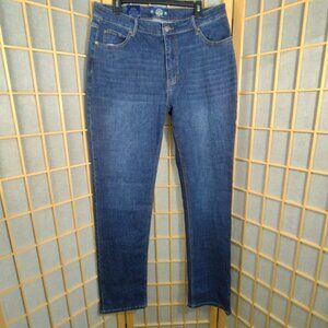 For The Fit Jack Tall Rise Straight Leg Jeans Dark Rinse Size 36x36 NWT
